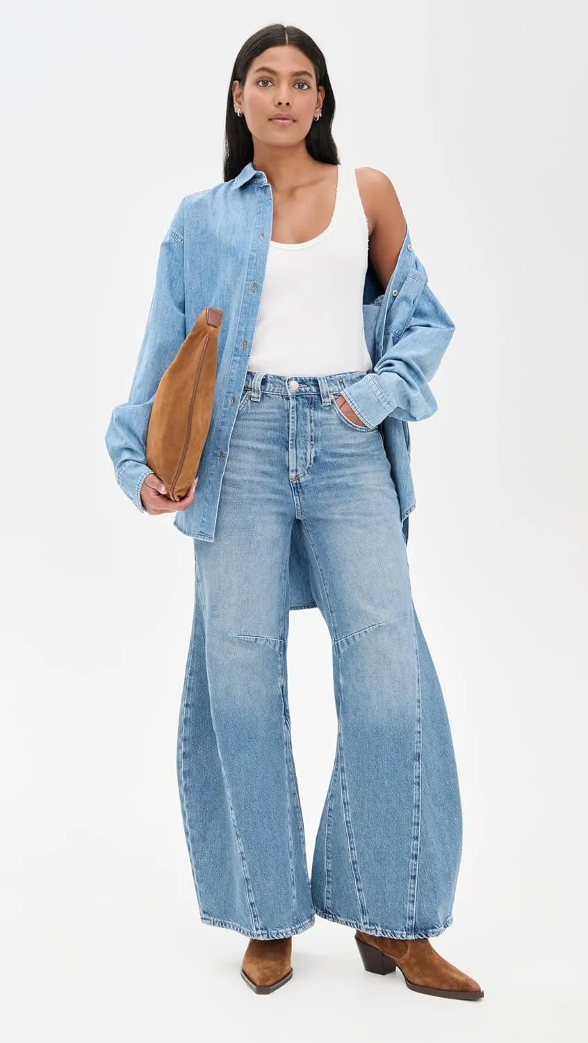 Free People Women's Eden High Slouchy Jeans