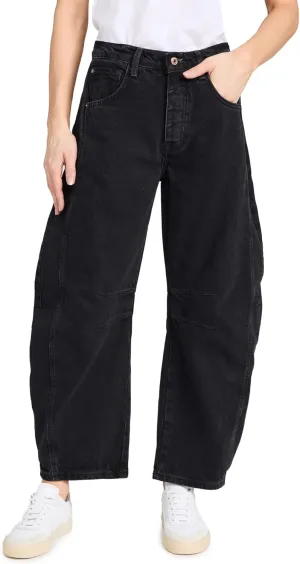 Free People Women's We The Free Good Luck Mid-Rise Barrel Jeans