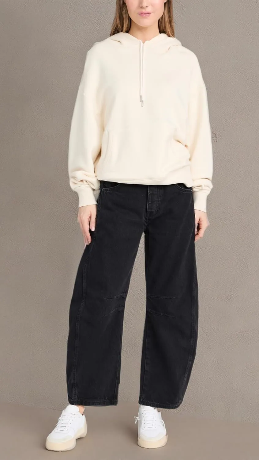 Free People Women's We The Free Good Luck Mid-Rise Barrel Jeans