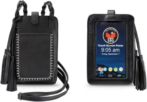 Free Spirit Touchscreen Purse Lightweight Smartphone Purse with 4 Credit Card Slots, Midnight Ride