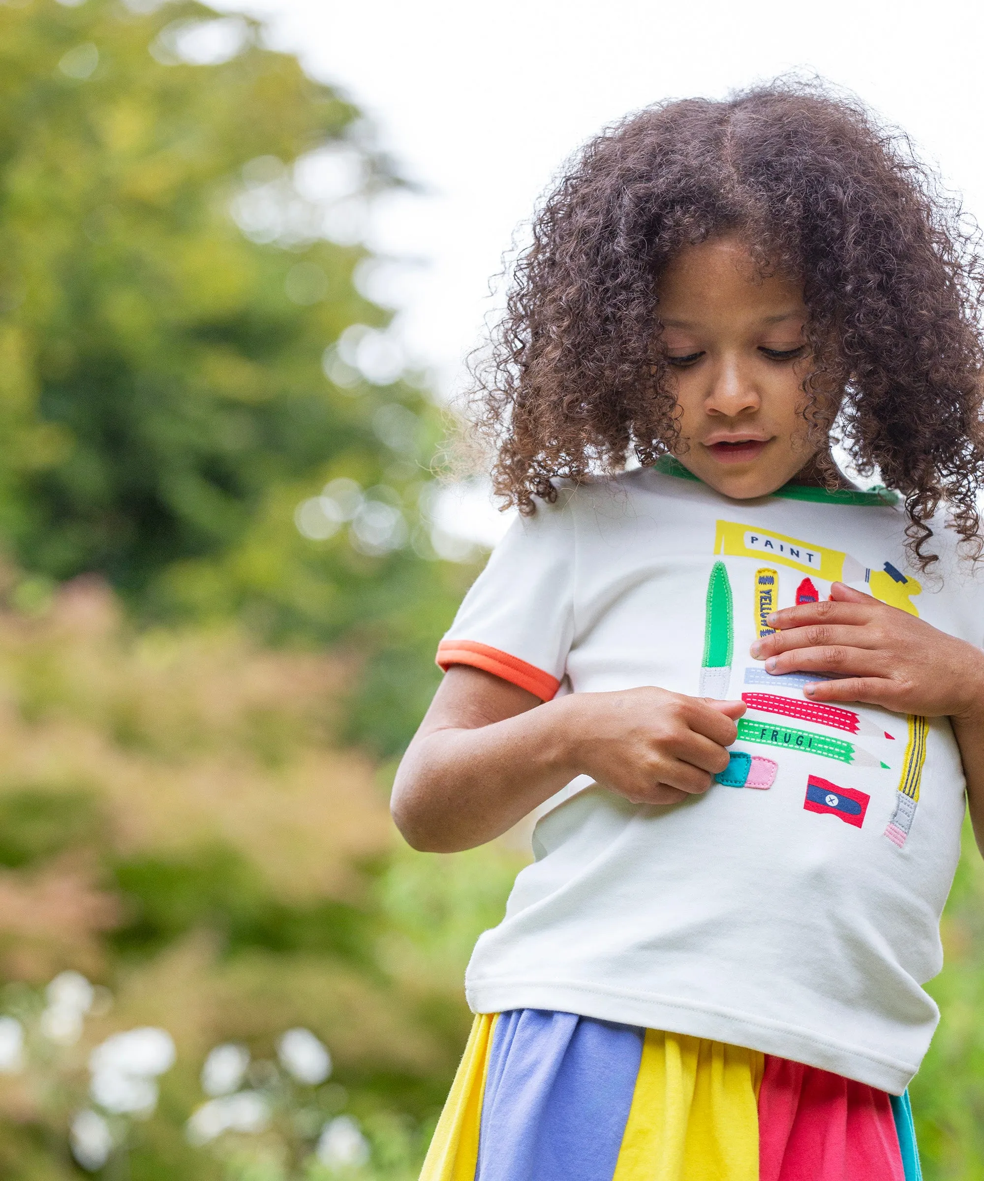 Frugi Rainbow Jersey Skirt