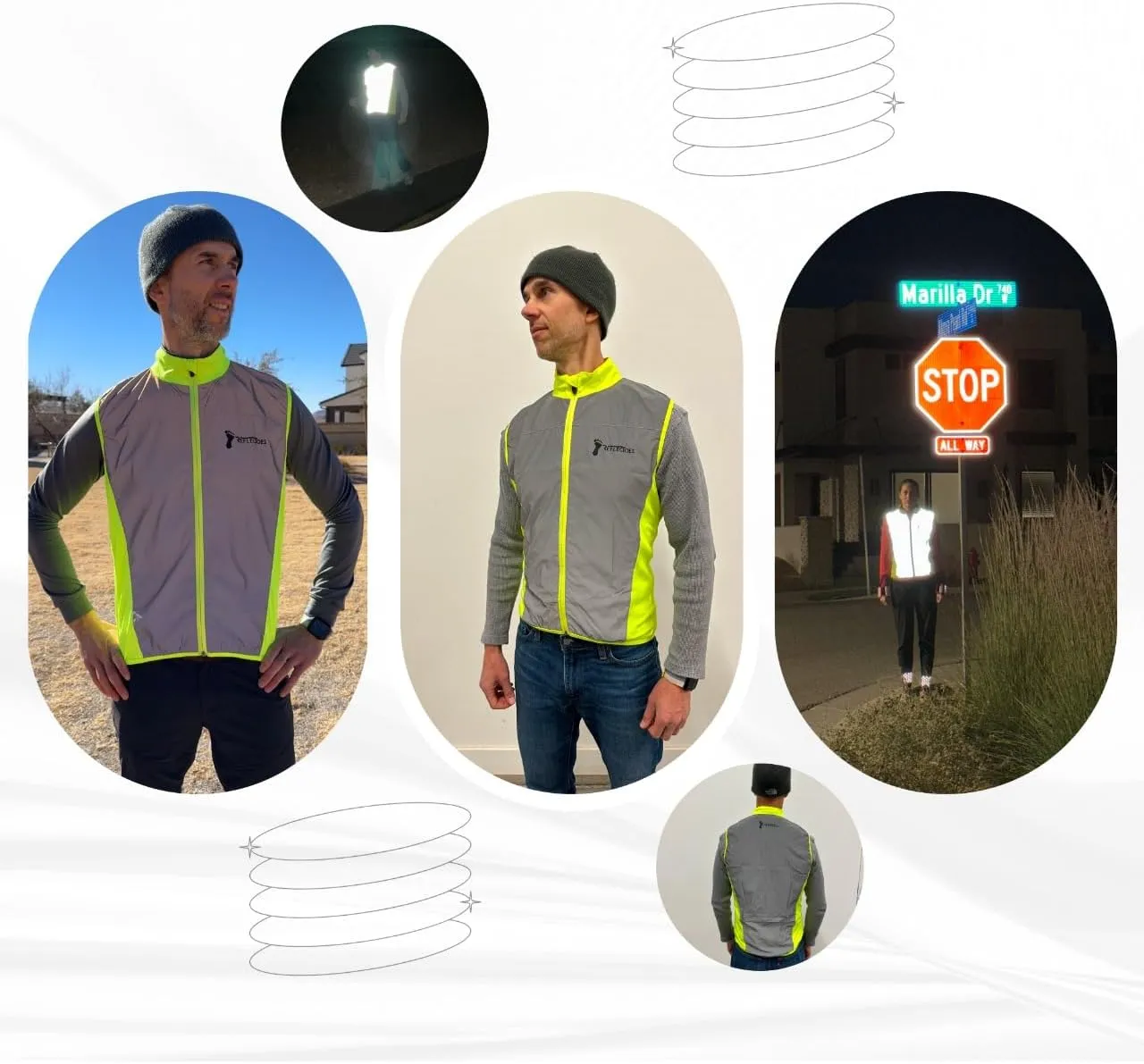 Full Reflective Vest For Night Visibility - Cycling Gilet - Running Vest