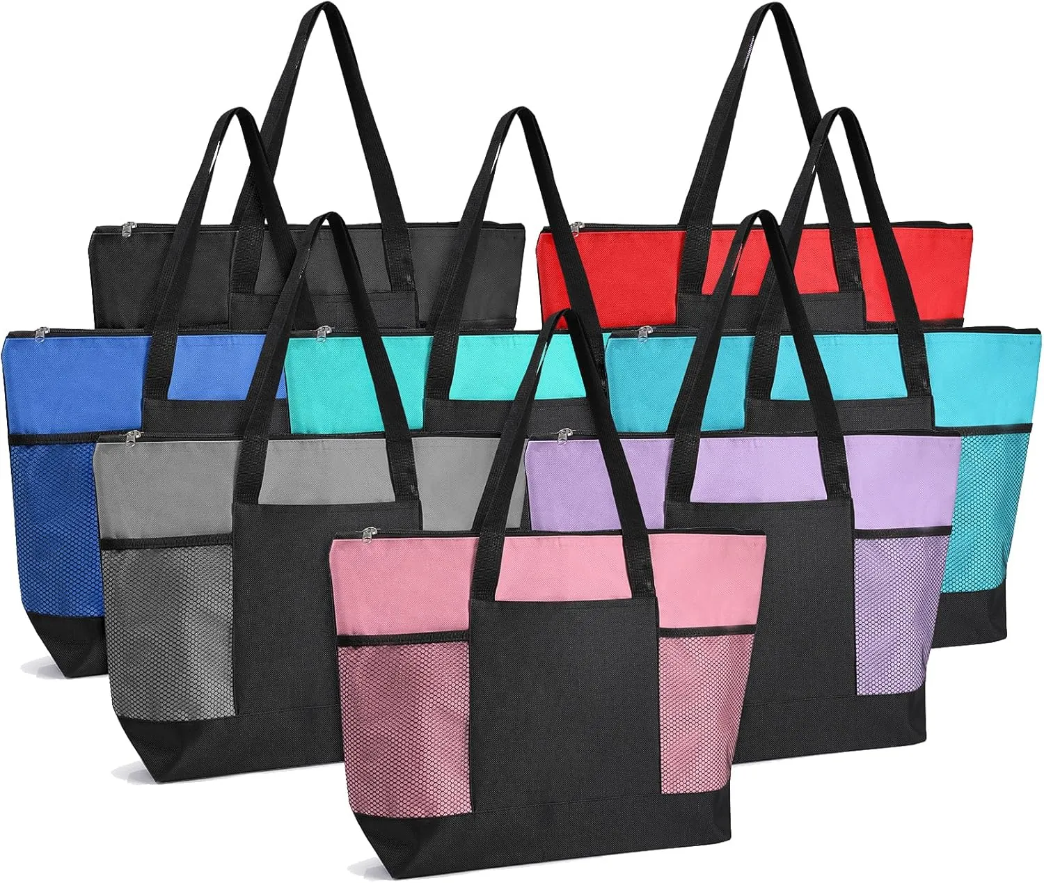 Fumete Nurse Tote Bags with Pocket Employee Appreciation Gift for Coworker Tote Gift Bag Bulk for Nursing Team Teacher