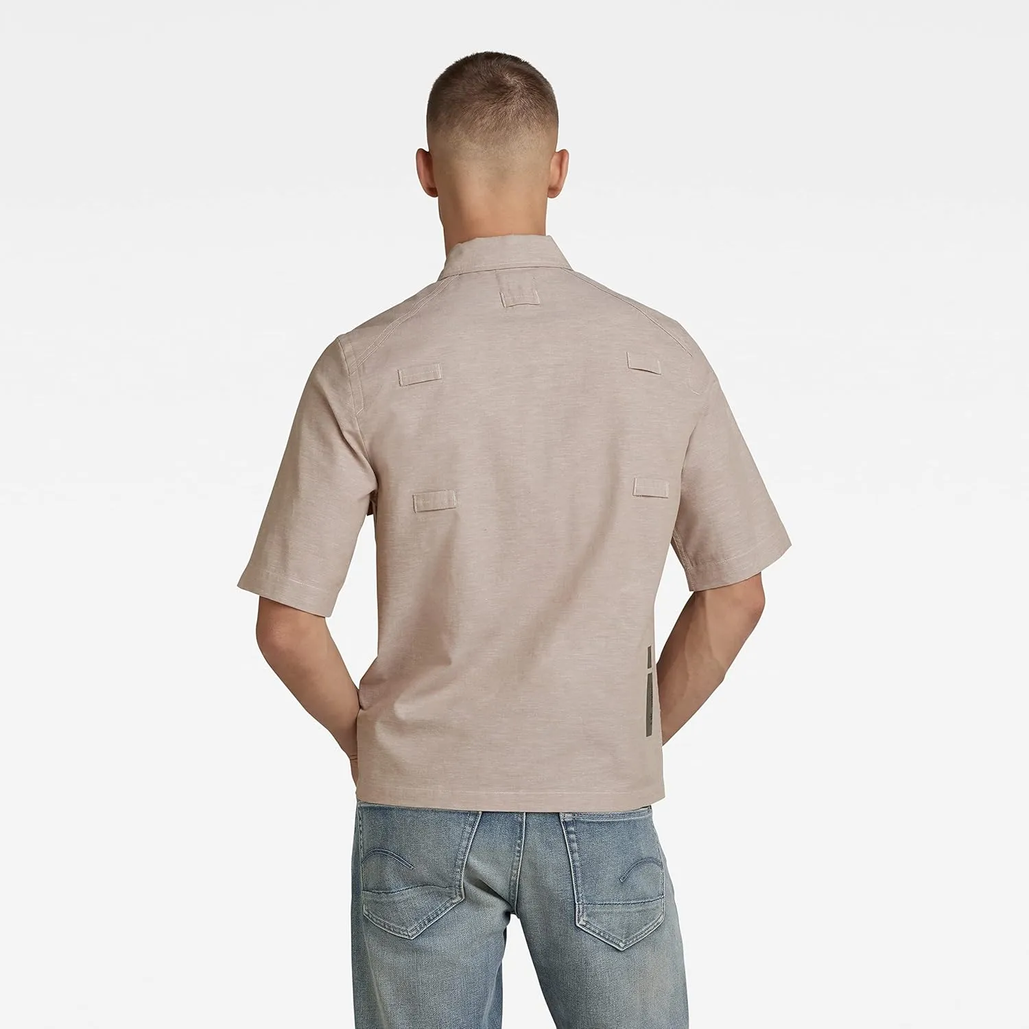 G-STAR RAW Men's Pocketony Short Sleeve Button Down Shirt