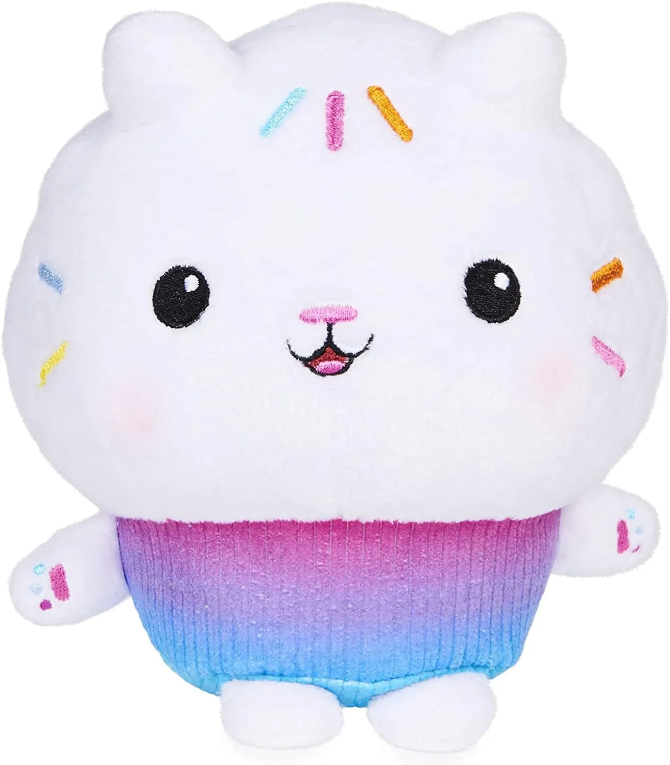 Gabby's Dollhouse, 7-inch Cakey Cat Purr-ific Plush Toy, Kids Toys for Ages 3 and up (New-Cakey Cat)