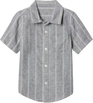 GAP Boys' Short Sleeve Linen Resort