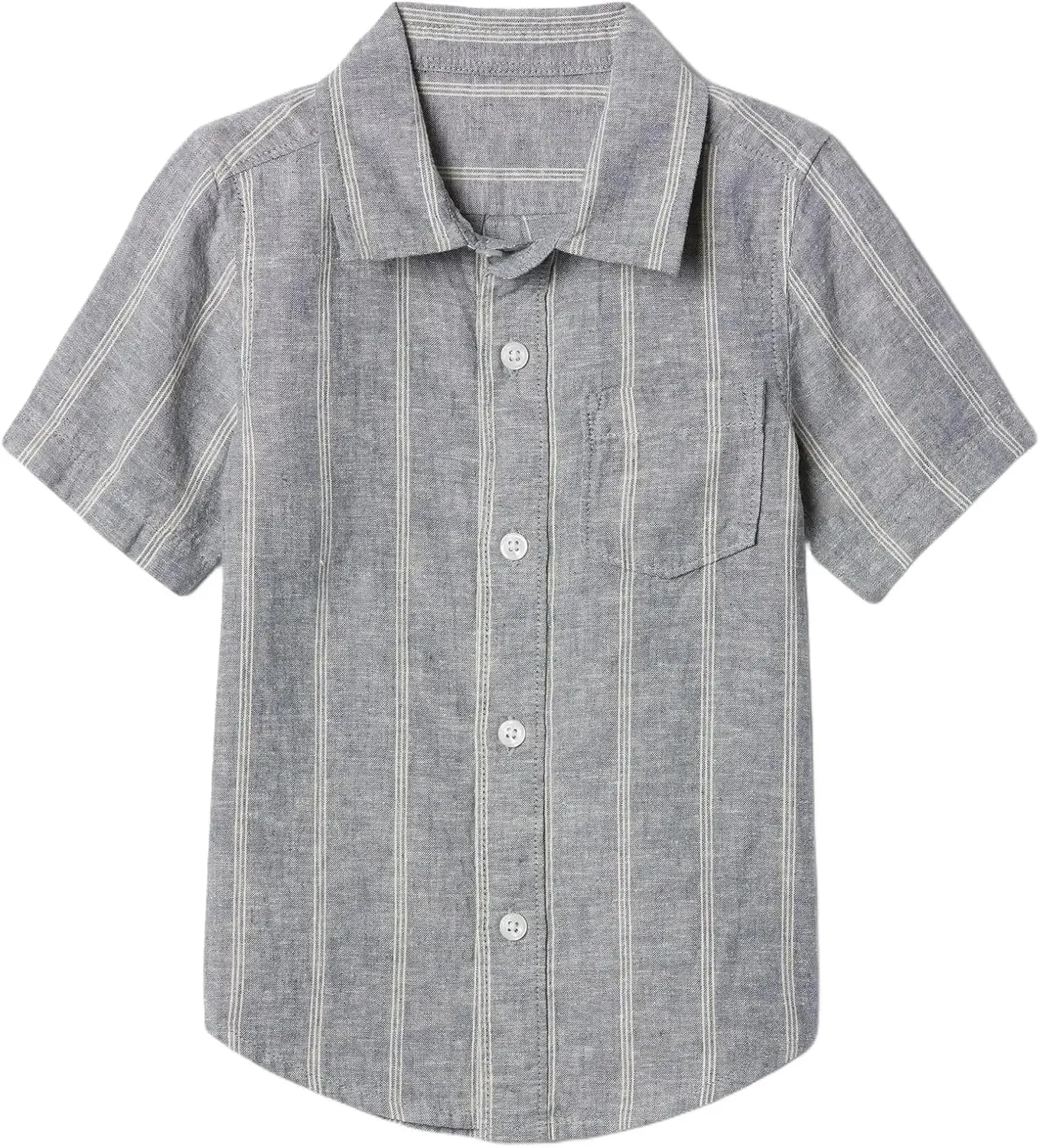 GAP Boys' Short Sleeve Linen Resort