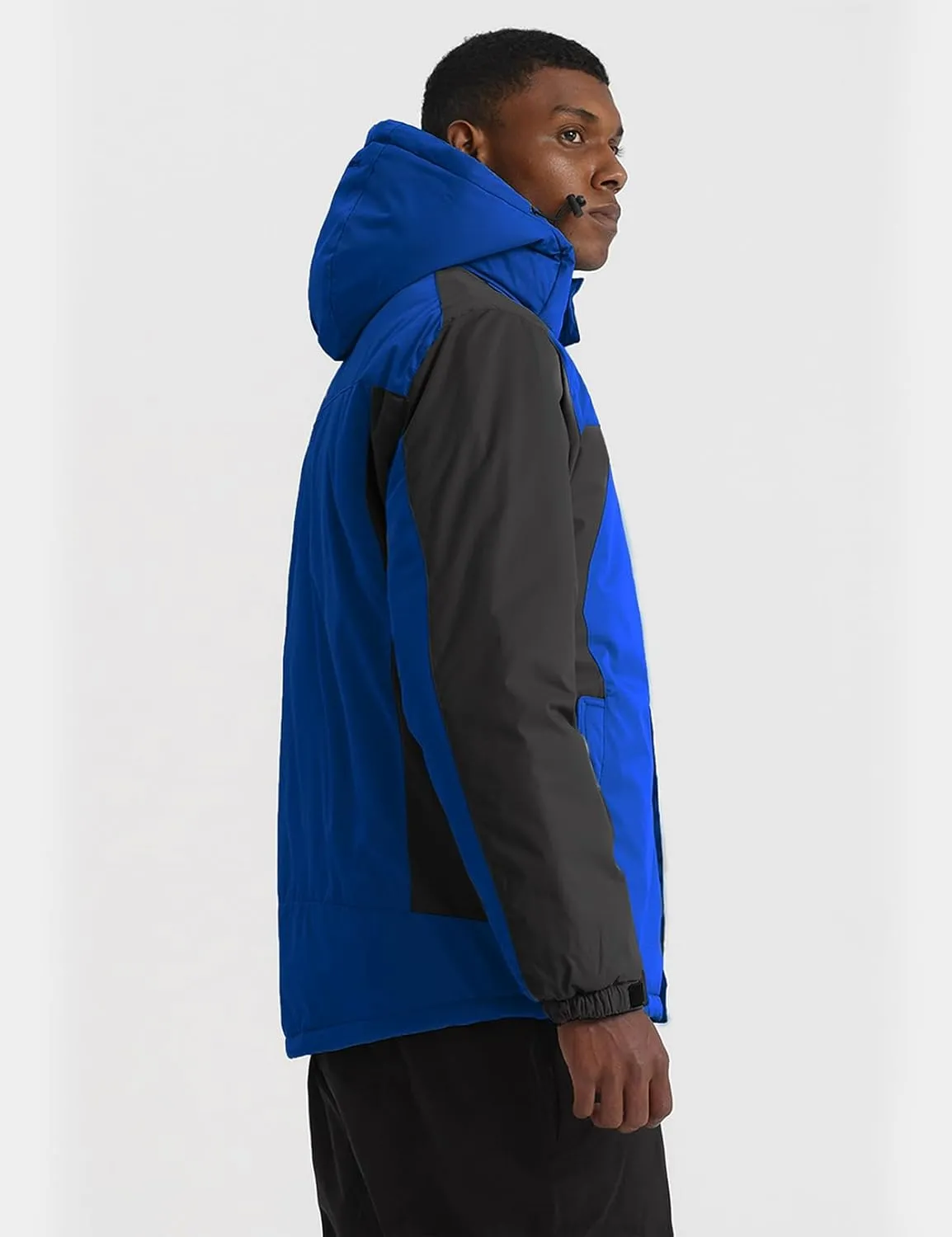 GEMYSE Men's Ski Snow Jacket Warm Winter Waterproof Coat Snowboard Rain Jacket Hooded Windproof Windbreaker