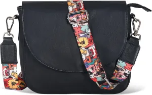Genuine Leather Shoulder Crossbody Purse For Women with Adjustable Strap, Mobile Pocket & Outside & Inside Zipper