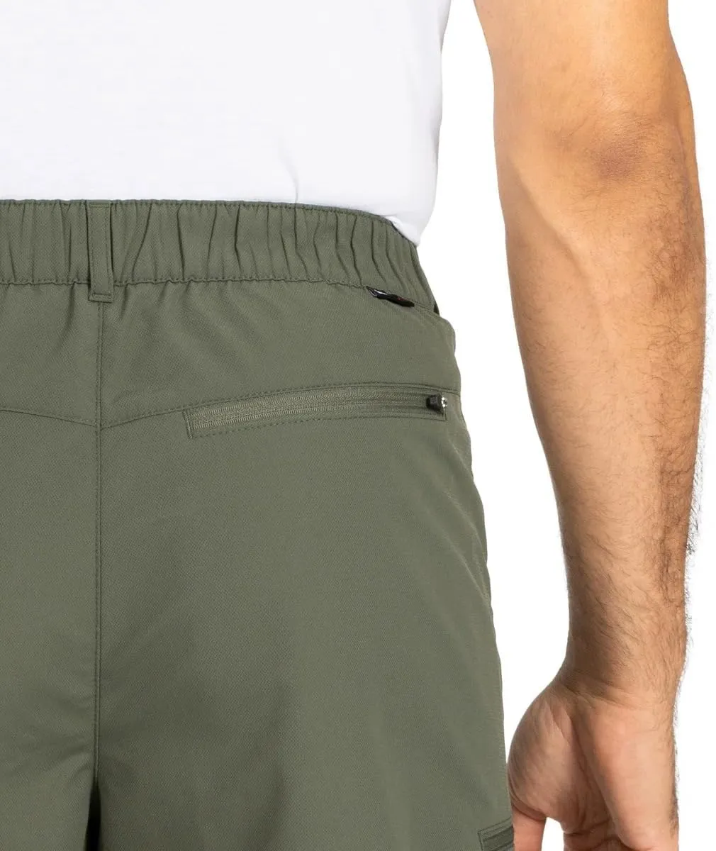 Gerry Men’s Elastic Waistband UPF 30  Tech Short