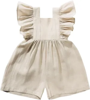 Girls Baby Jumpsuit Cotton And Linen Jumpsuit Romper Romper Crawling Clothes Rompers for Baby Girls