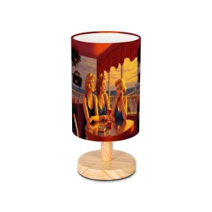 Glamorous Friends Cylindrical Table Lamp