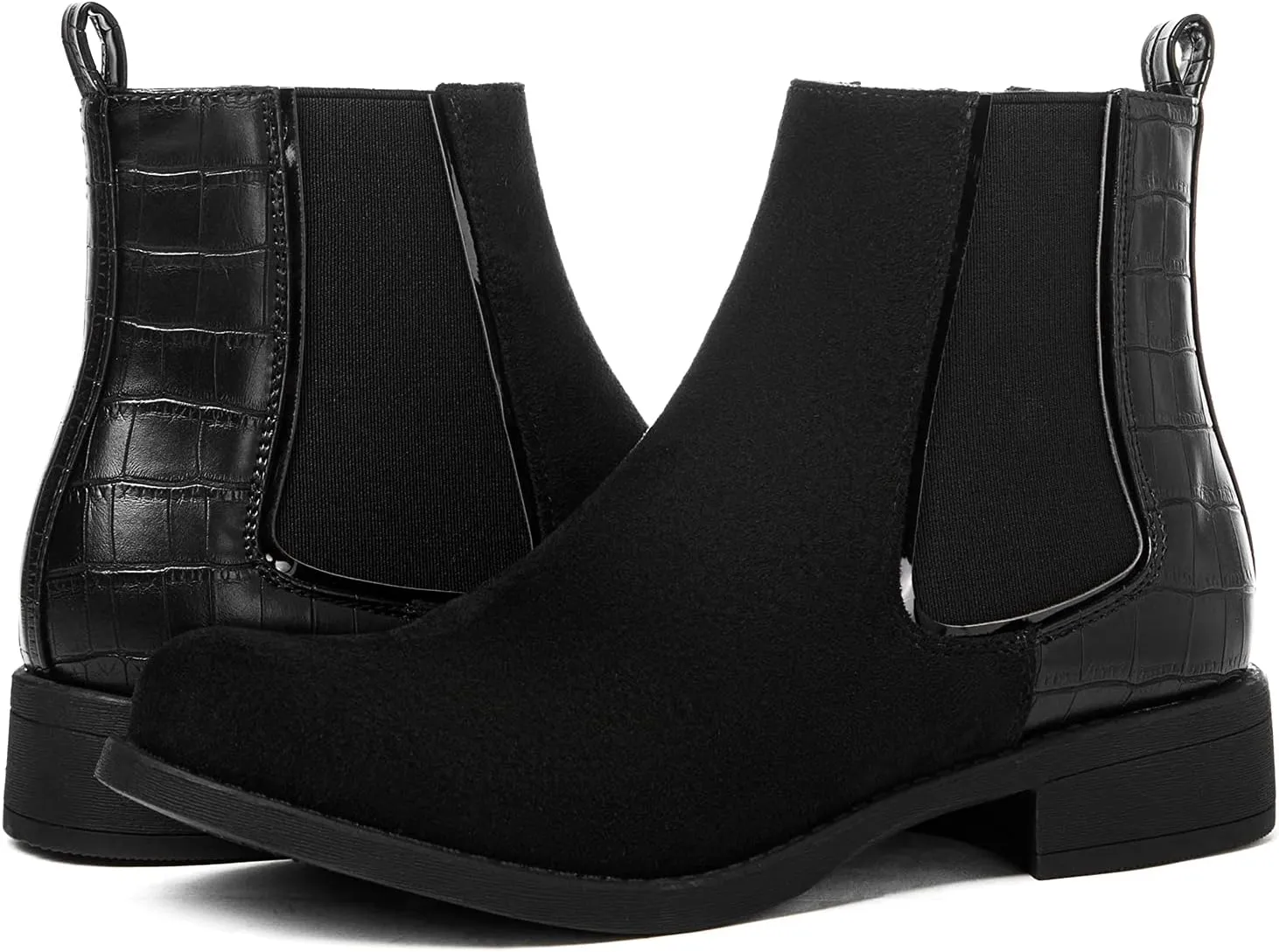 GLOBALWIN Women's Ankle Boots Fashion Booties For Women Low Heel