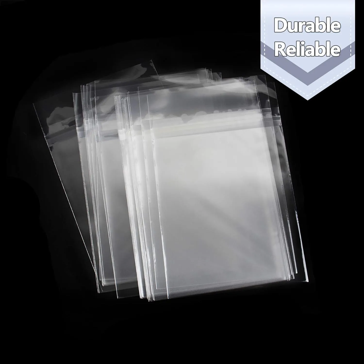 Golden State Art, Pack of 100, Acid-Free Crystal Clear Sleeves Storage Bags for Photo Prints Framing Mats Mattes (Bag Size: 8 3/8 x 10 1/8 inches for 8x10 Mats)