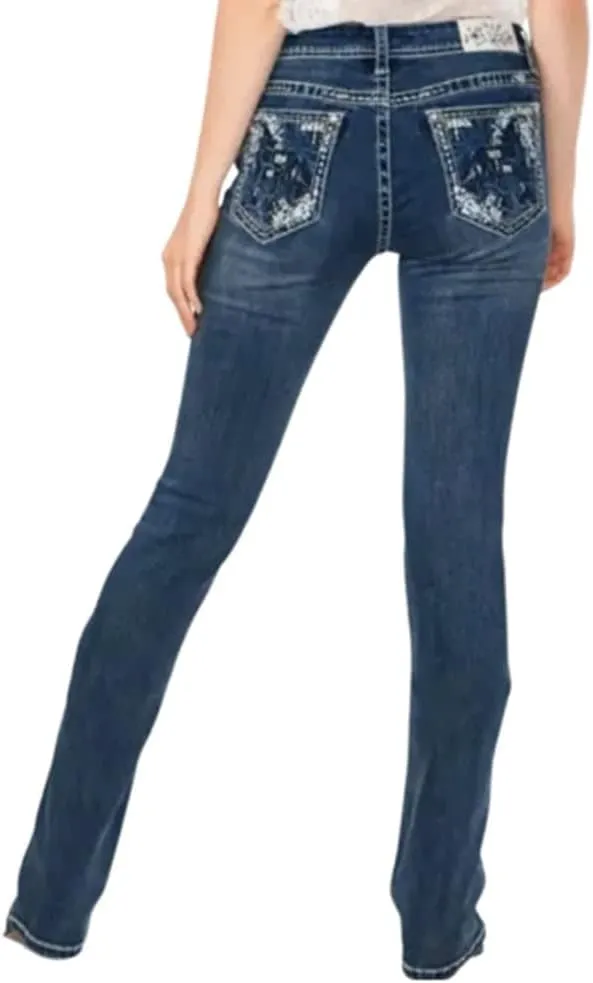 Grace in LA Easy Fit Boot Cut Denim Jeans EB61539