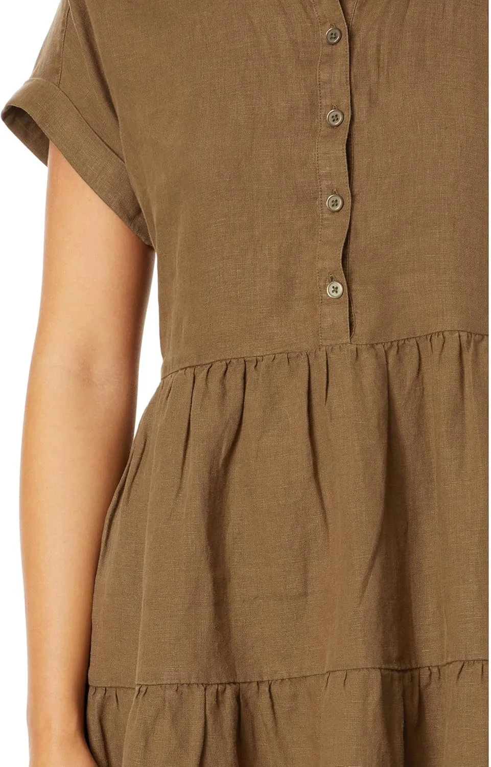 Greta Tiered Linen Dress
