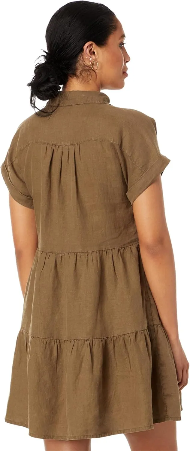 Greta Tiered Linen Dress