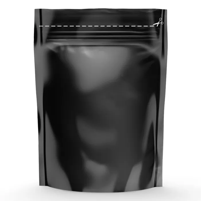 Grove Bags TerpLoc Storage Bags with Window Pouch, Black & Clear - 1/2 oz. - Pack of 10