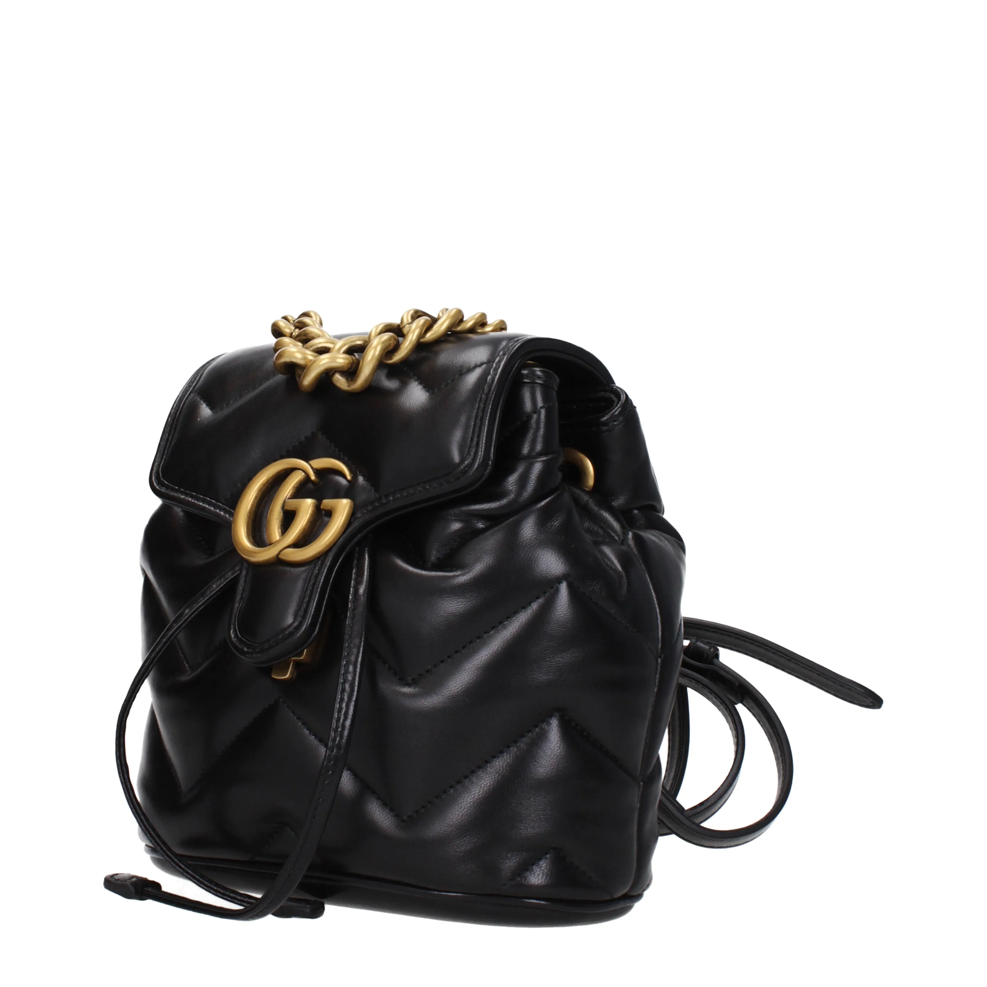 Gucci Marmont 2.0 Backpacks and Baby Bags Women Leather Black