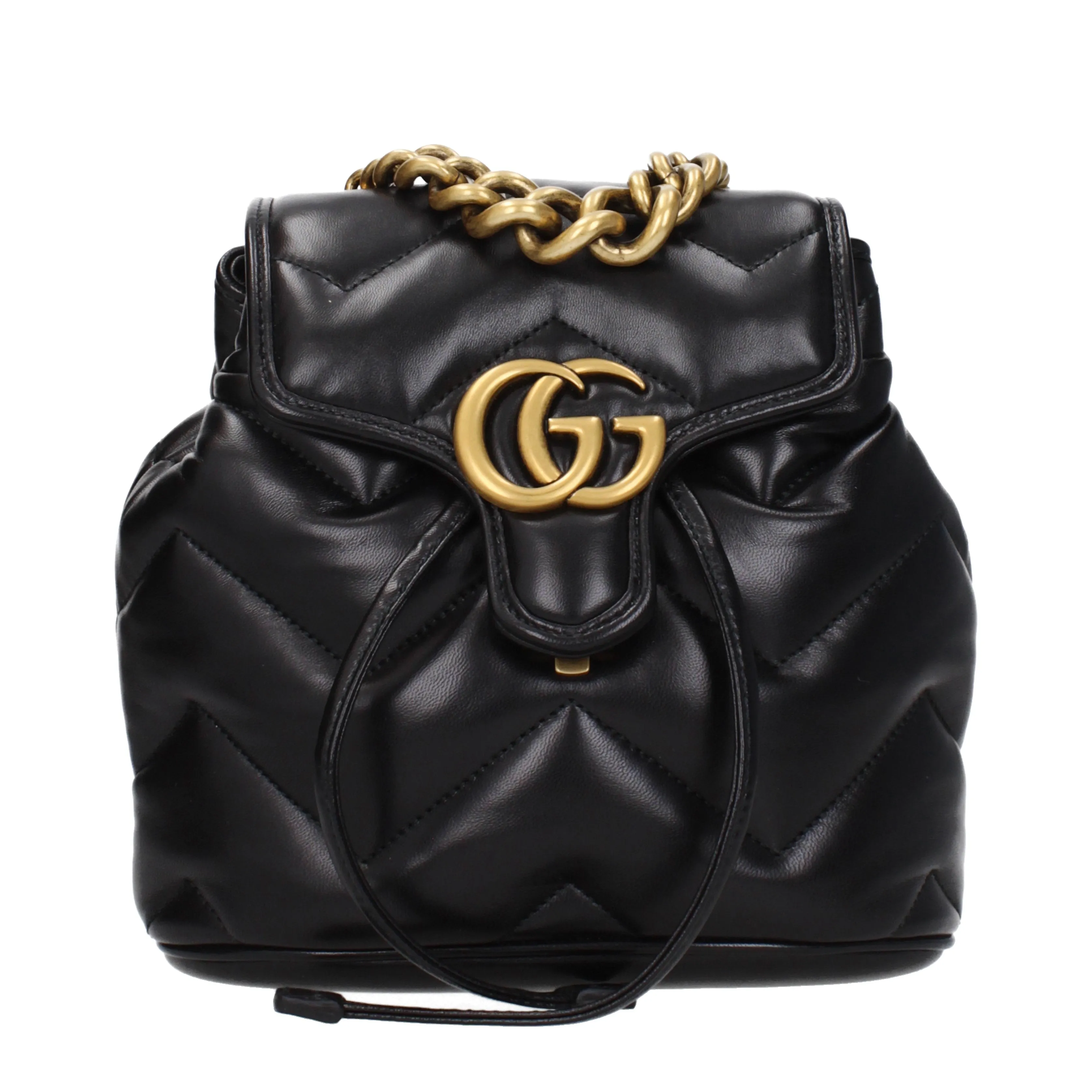 Gucci Marmont 2.0 Backpacks and Baby Bags Women Leather Black