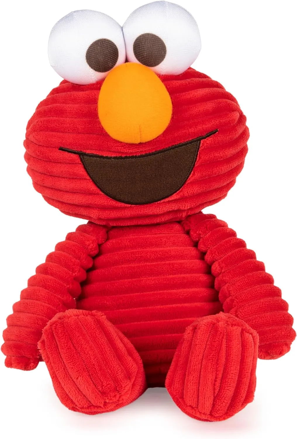 GUND Sesame Street Official Cuddly Corduroy Elmo Muppet Plush, Premium Plush Toy for Ages 1 & Up, Red, 10.5”