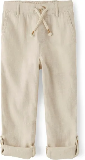 Gymboree Boys' and Toddler Pull on Linen Pants