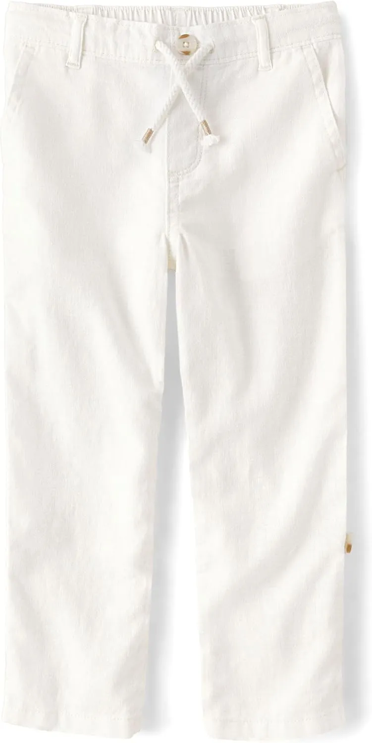 Gymboree Boys' and Toddler Pull on Linen Pants