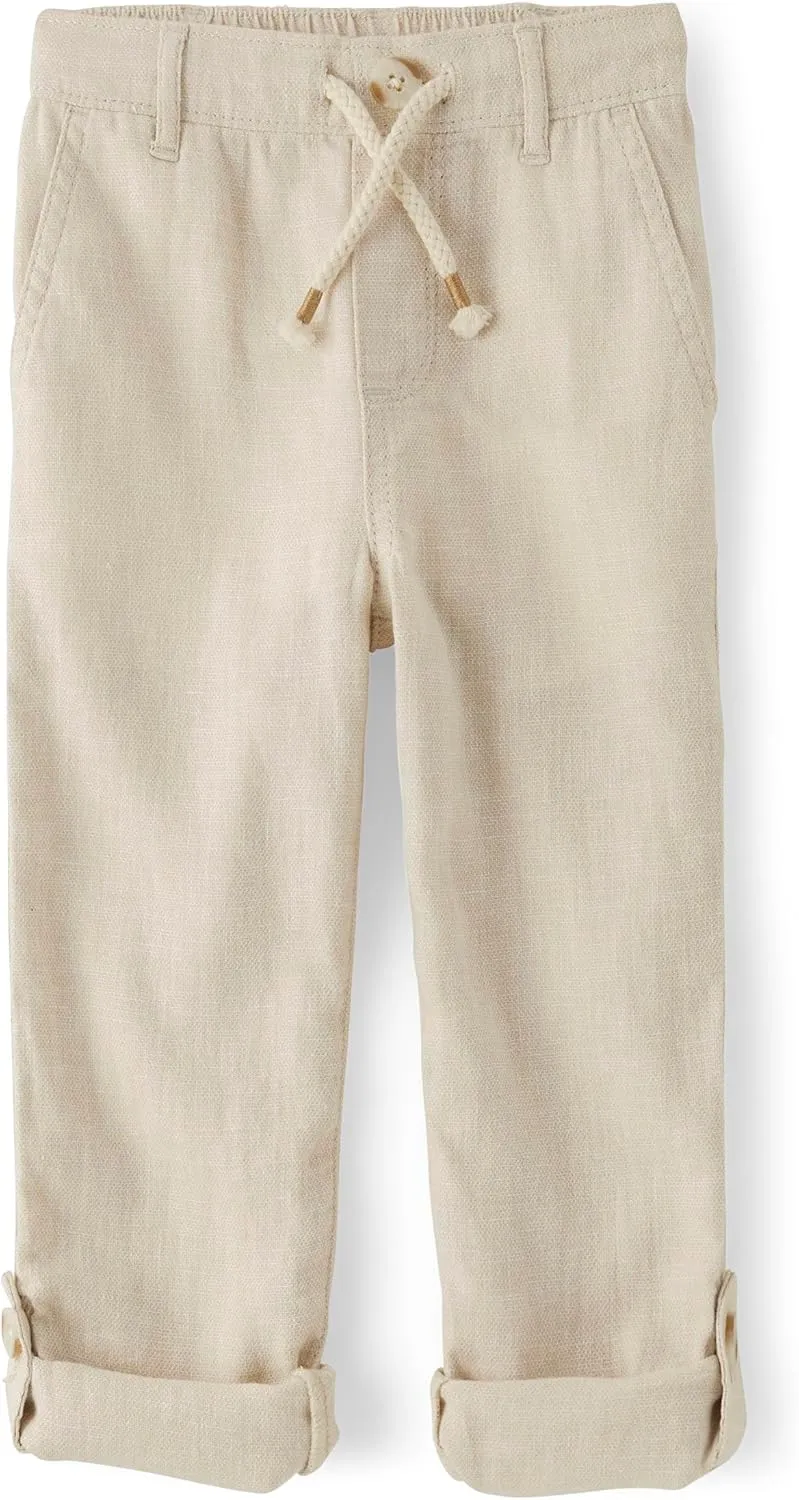 Gymboree Boys' and Toddler Pull on Linen Pants