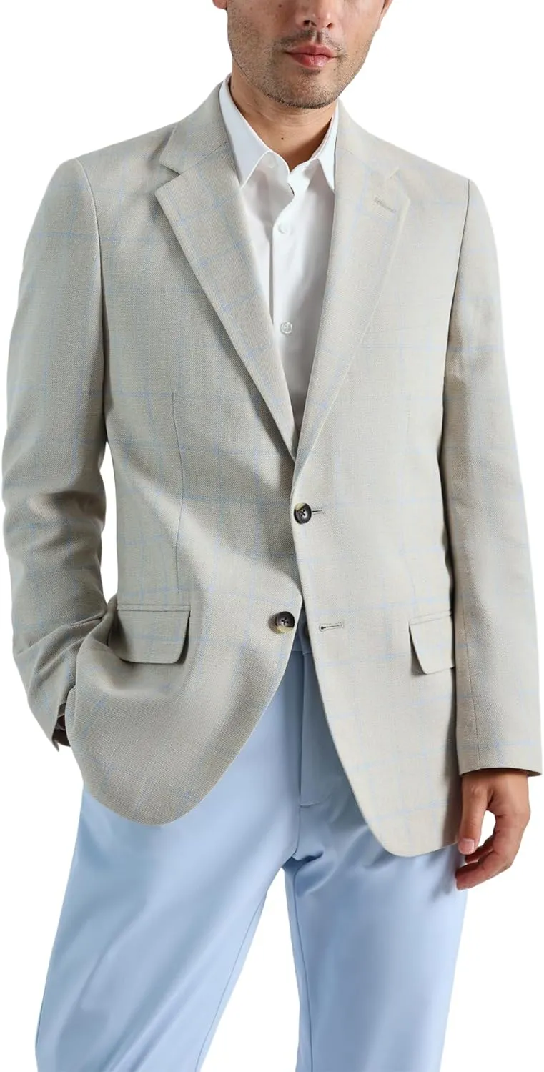 Haggar Men's JMH Premium Tailored Fit Stretch Linen Blend Sport Coat - Regular and Big & Tall Sizes