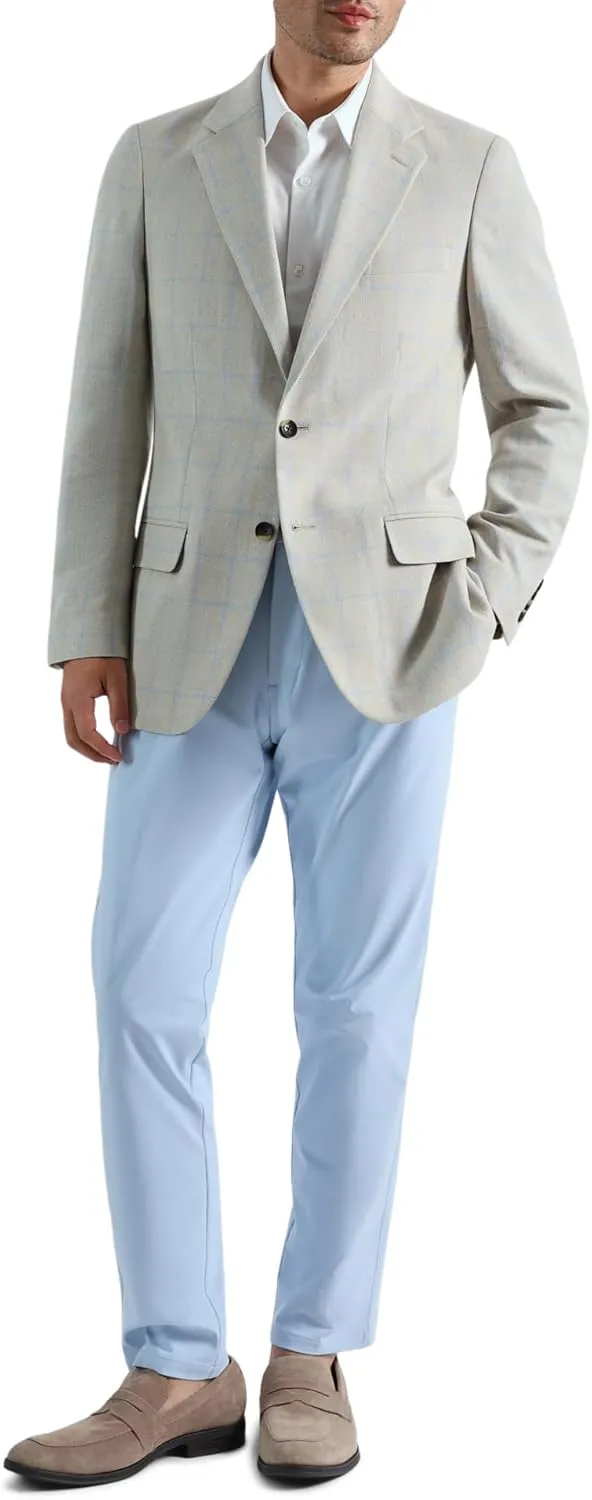 Haggar Men's JMH Premium Tailored Fit Stretch Linen Blend Sport Coat - Regular and Big & Tall Sizes