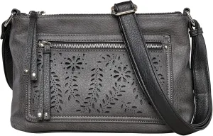 Hailey Concealed Carry Crossbody Bag – Chic Faux Leather Purse with Lockable Compartment & Adjustable Strap