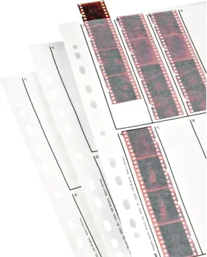 Hama 2252 Negative File Storage Sleeves, Each Holding 10 Strips of 4 (24 x 36 mm) Frames, Glassine (Pack of 25)