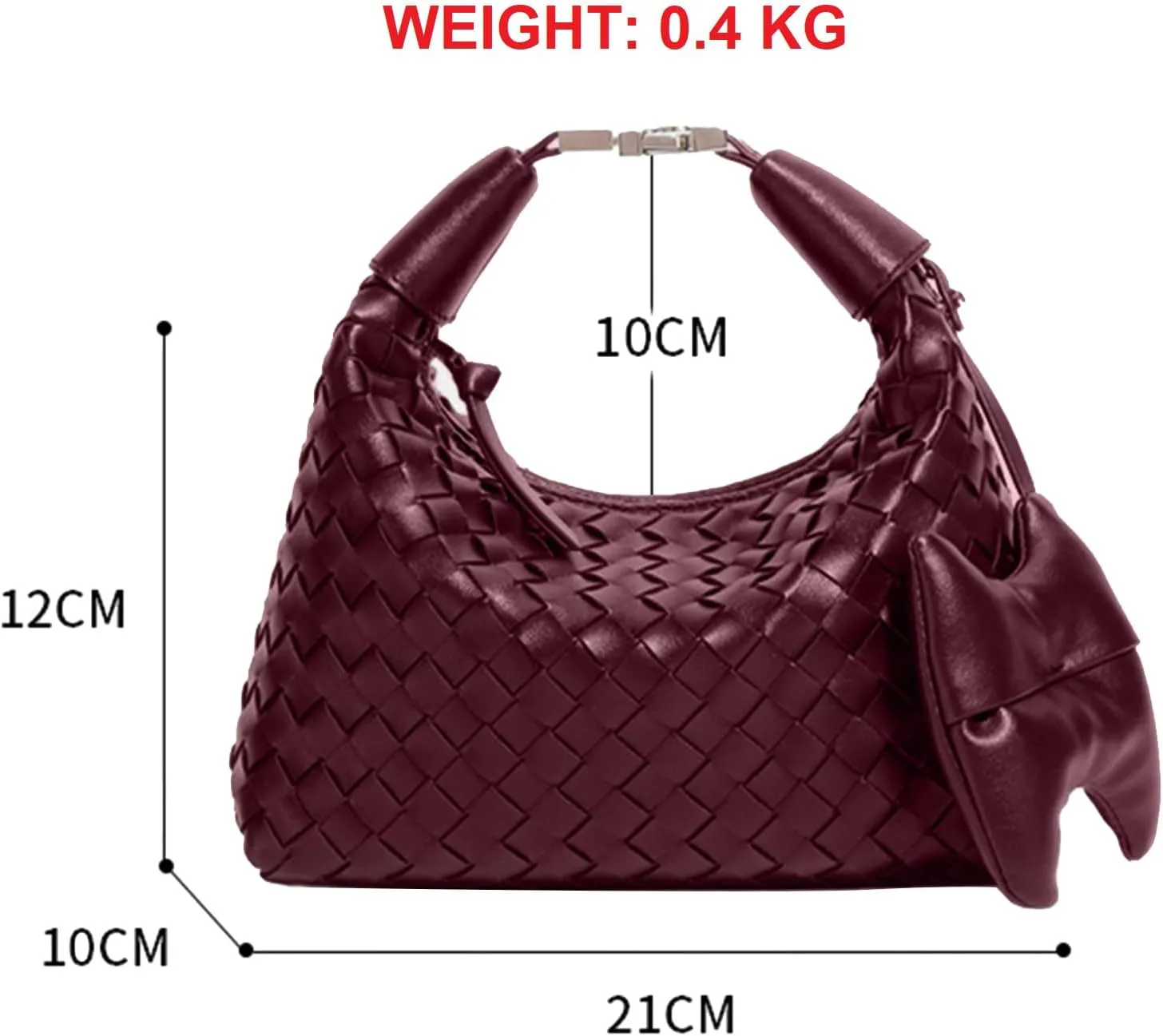 Handbag Crossbody Tote Bag for Women Small Hand Bag weave Vegan Leather Purse Clutch Women's Leather Medium Hobo Bag
