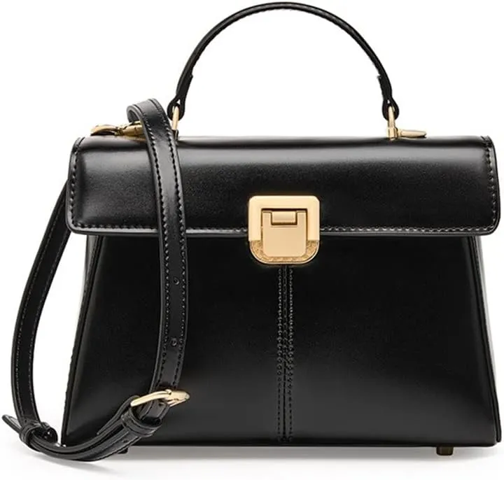 HBJWOV Horseshoe Buckle Work Commuting Leather Bag Texture Tote Sigle Shoulder Crossbody Bag Bag