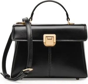 HBJWOV Horseshoe Buckle Work Commuting Leather Bag Texture Tote Sigle Shoulder Crossbody Bag Bag