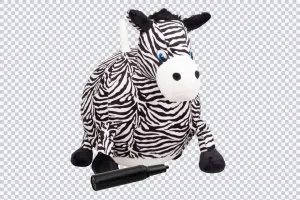 Hedstrom 18-inch Plush Hopper Ball with Pump, Zebra