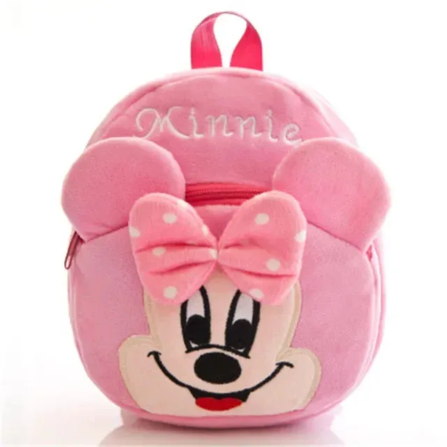 Hello Kitty Kt Mickey Mouse Cat Sanrio Anime Pp Cotton Short Plush Doll Kindergarten Children's Backpack Boys Girls Schoolbag