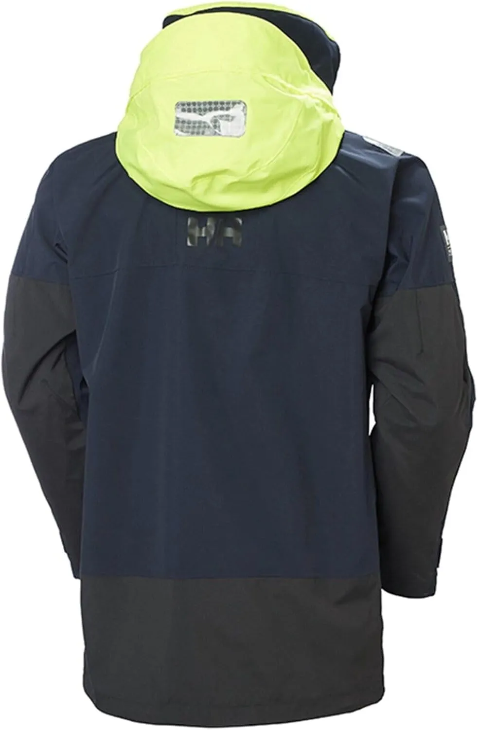 Helly-Hansen Skagen Waterproof Jackets for Men Featuring Windproof Sailing Fabric and Packable Neon Yellow Hood