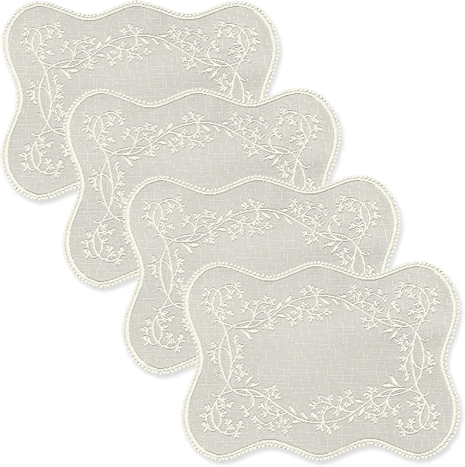 Heritage Lace Sheer Divine 14x20 Ecru Placemat (Set of 4)