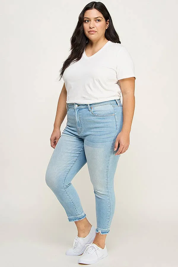 High Rise Crop Skinny Jeans PLUS