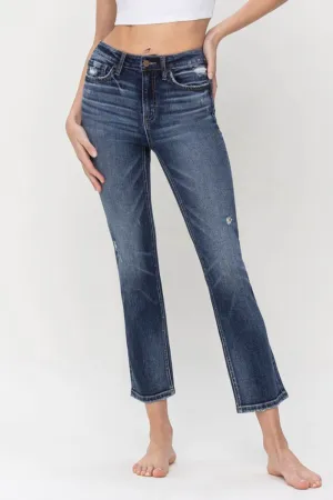 High Rise Slim Straight Jeans
