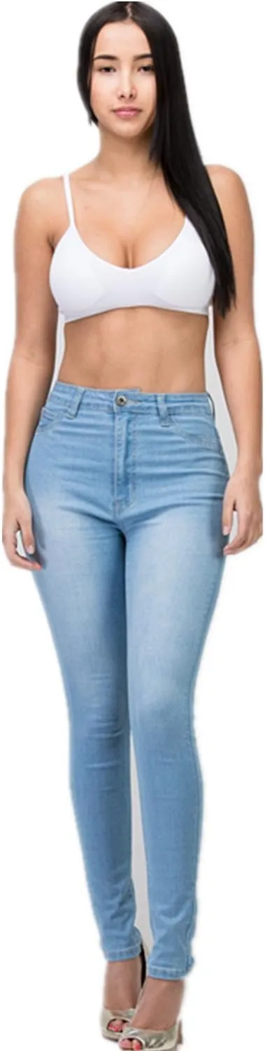 High Waisted-Rise Colored Stretch Skinny Destroyed Ripped Distressed Jeans for Women Olive Mustard RED