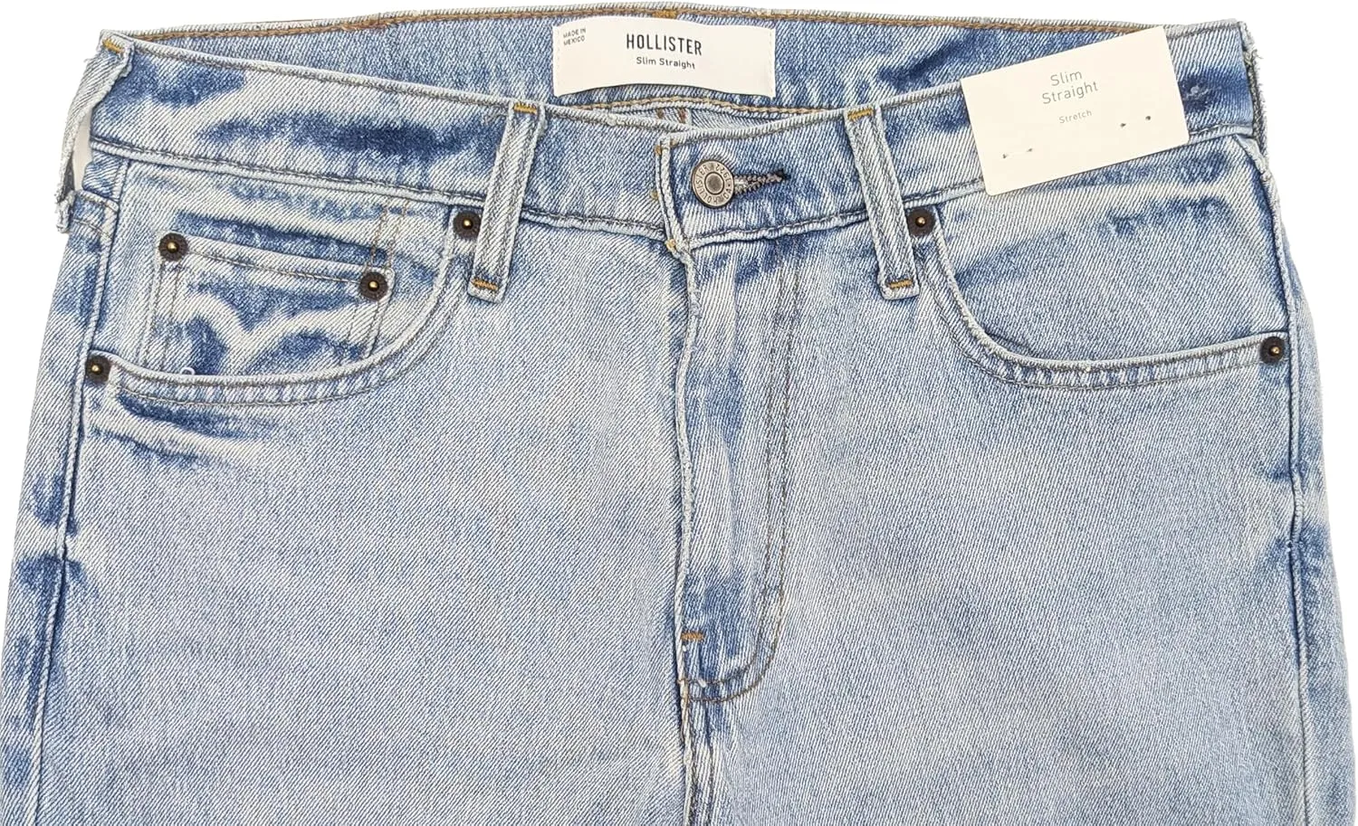 Hollister California Men's Epic Flex Slim Straight Jeans HOM-32