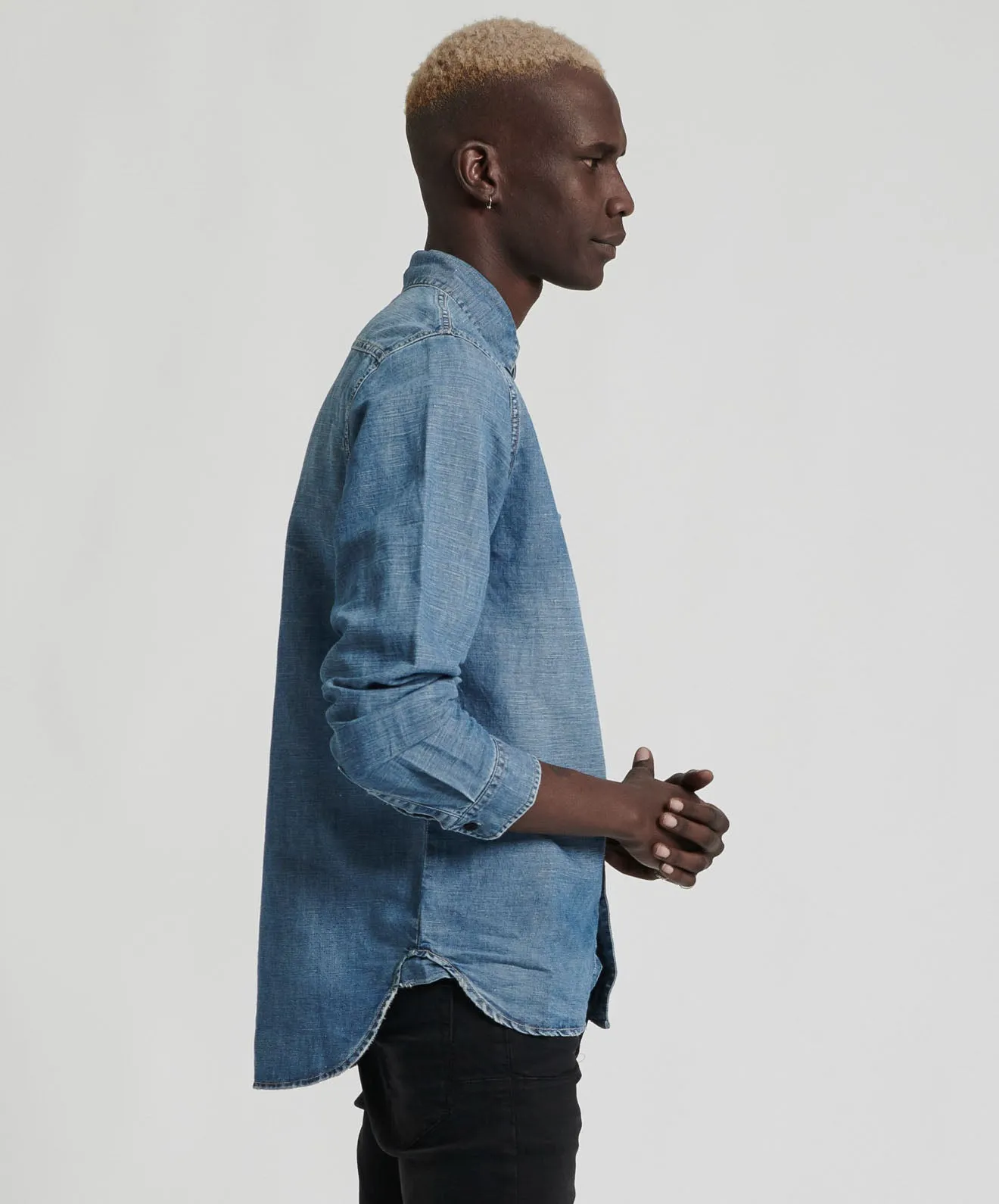 HOMME LIBERTY SHIRT BLUE