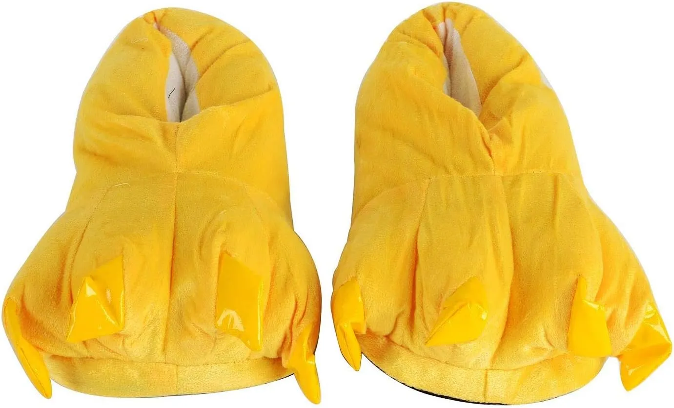 Honeystore Unisex Soft Plush Home Slippers Animal Costume Paw Claw Shoes