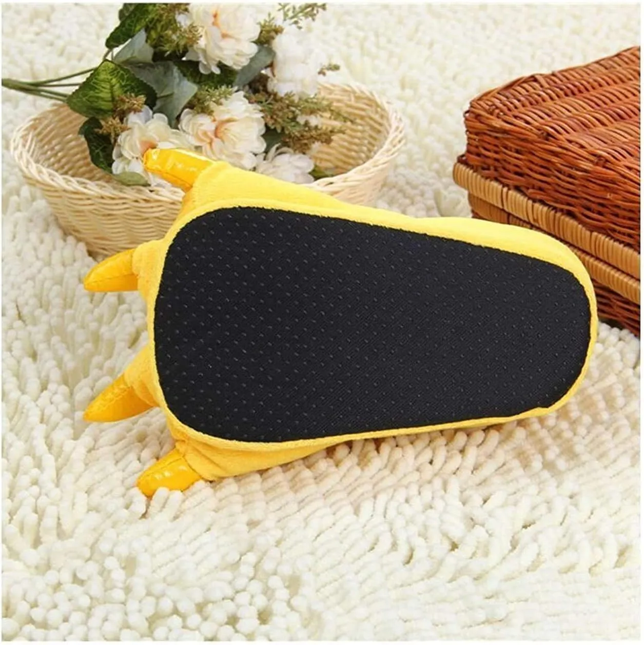 Honeystore Unisex Soft Plush Home Slippers Animal Costume Paw Claw Shoes