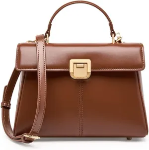 Horseshoe Buckle Work Commuting Leather Bag Texture Tote Sigle Shoulder Crossbody Bag Bag