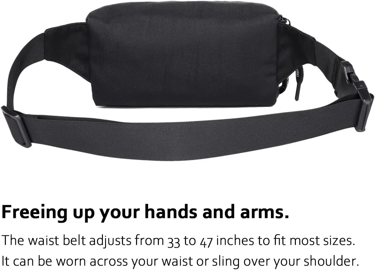 HotStyle 521s Fashion Fanny Pack Small Hiking Waist Bag, 8.0"x2.5"x4.3"