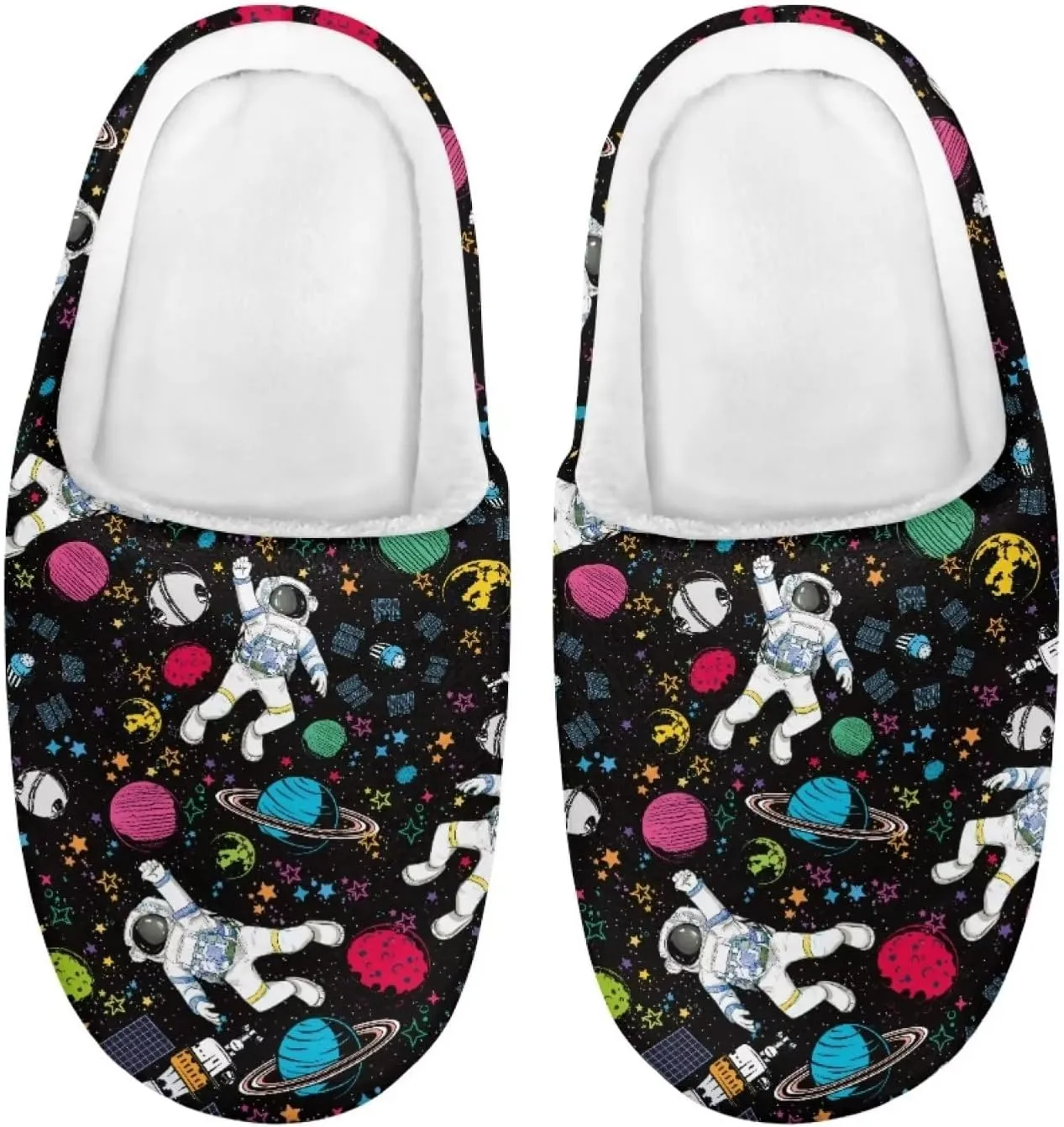 House Slippers for Women Men Kids, Anti-Slip House Shoes Comfortable Cotton Slippers Home Bedroom Shoes Indoor & Outdoor