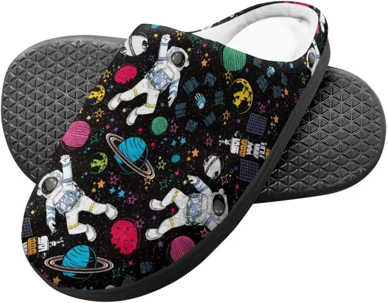 House Slippers for Women Men Kids, Anti-Slip House Shoes Comfortable Cotton Slippers Home Bedroom Shoes Indoor & Outdoor
